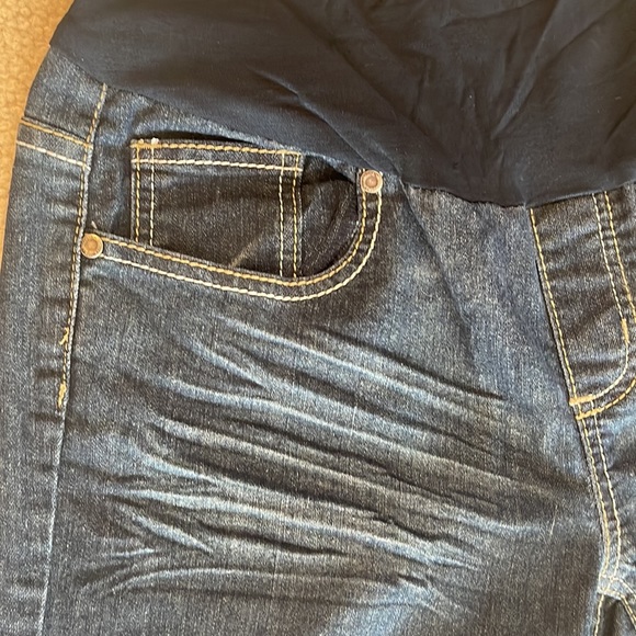 Maternity jean capris Bella Nada Medium with belly band - Picture 4 of 7